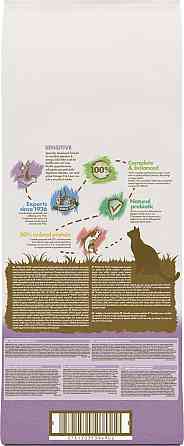 Сухий корм для дорослих котів із чутливою шкірою та травленням Cat Chow Sensitive з лососем 15 кг Вінниця