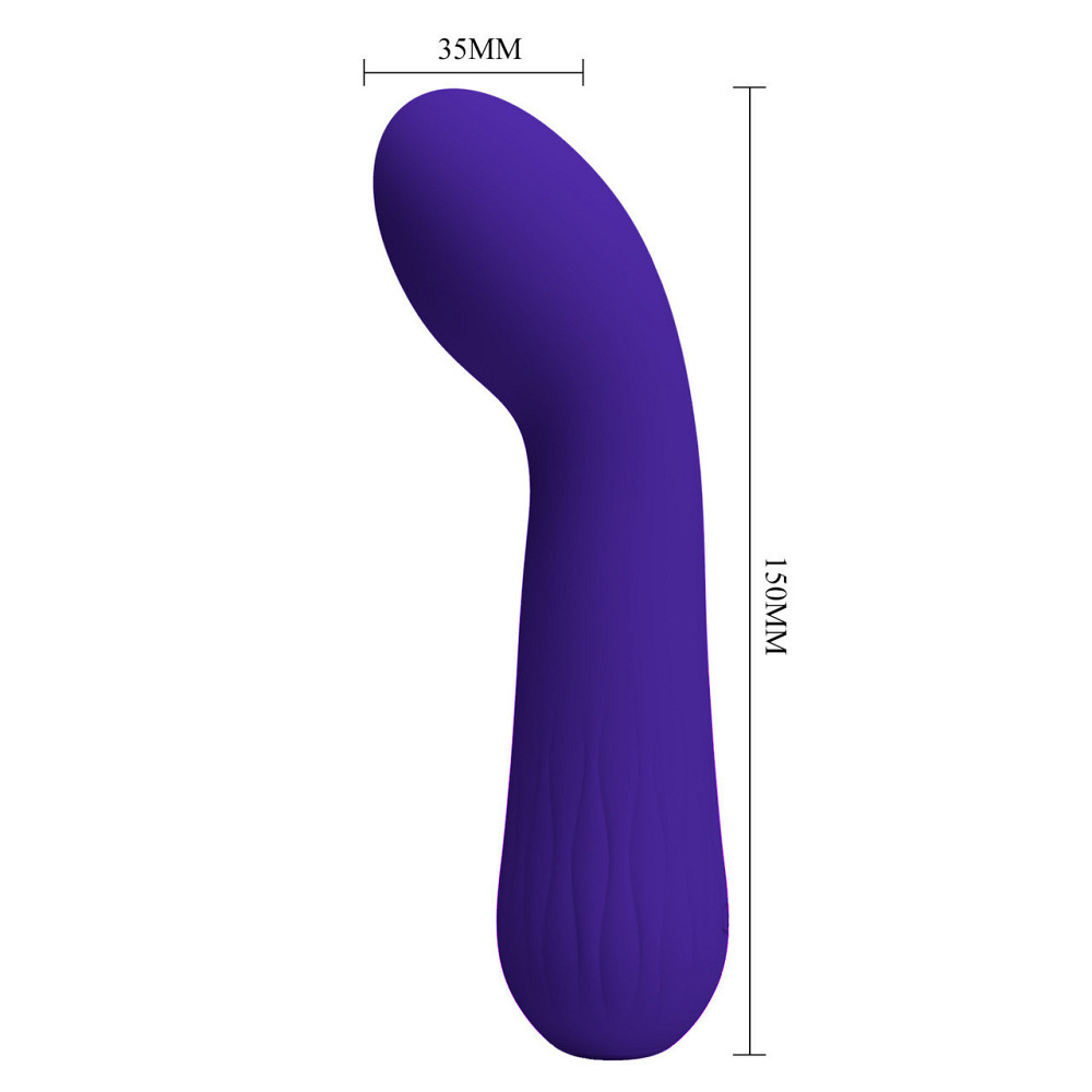 Вибромассажер для стимуляции точки G Pretty Love - Faun Dark Purple, BI-014724-3 Sex Aura Киев - изображение 10
