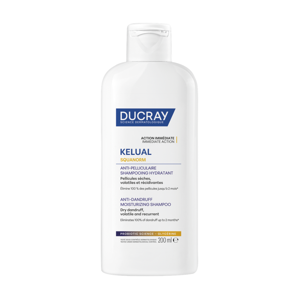 Дюкре Келюаль Скванорм шампунь проти сухої лупи Ducray Kelual Squanorm Shampooing 200 мл new Дніпро - фото 1