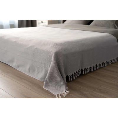 Плед Ardesto Summer 100% хлопок серый 140х190 см (ART0915SG) Винница - изображение 9