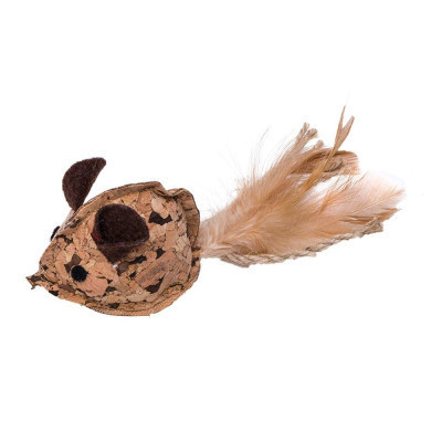 Игрушка для кошек Eastland Мышка из мататаби из натуральной пробки 6.5х4.5х4.5 см (6970115703094) Винница - изображение 1