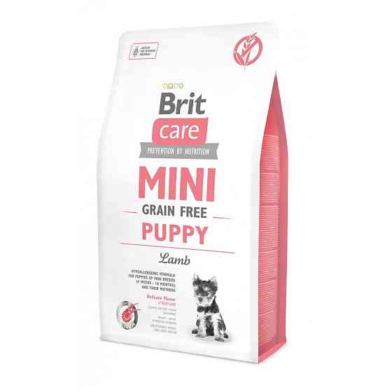 Сухий корм Brit Care GF Mini Puppy для цуценят мініатюрних порід, з ягням, 2 кг Вінниця