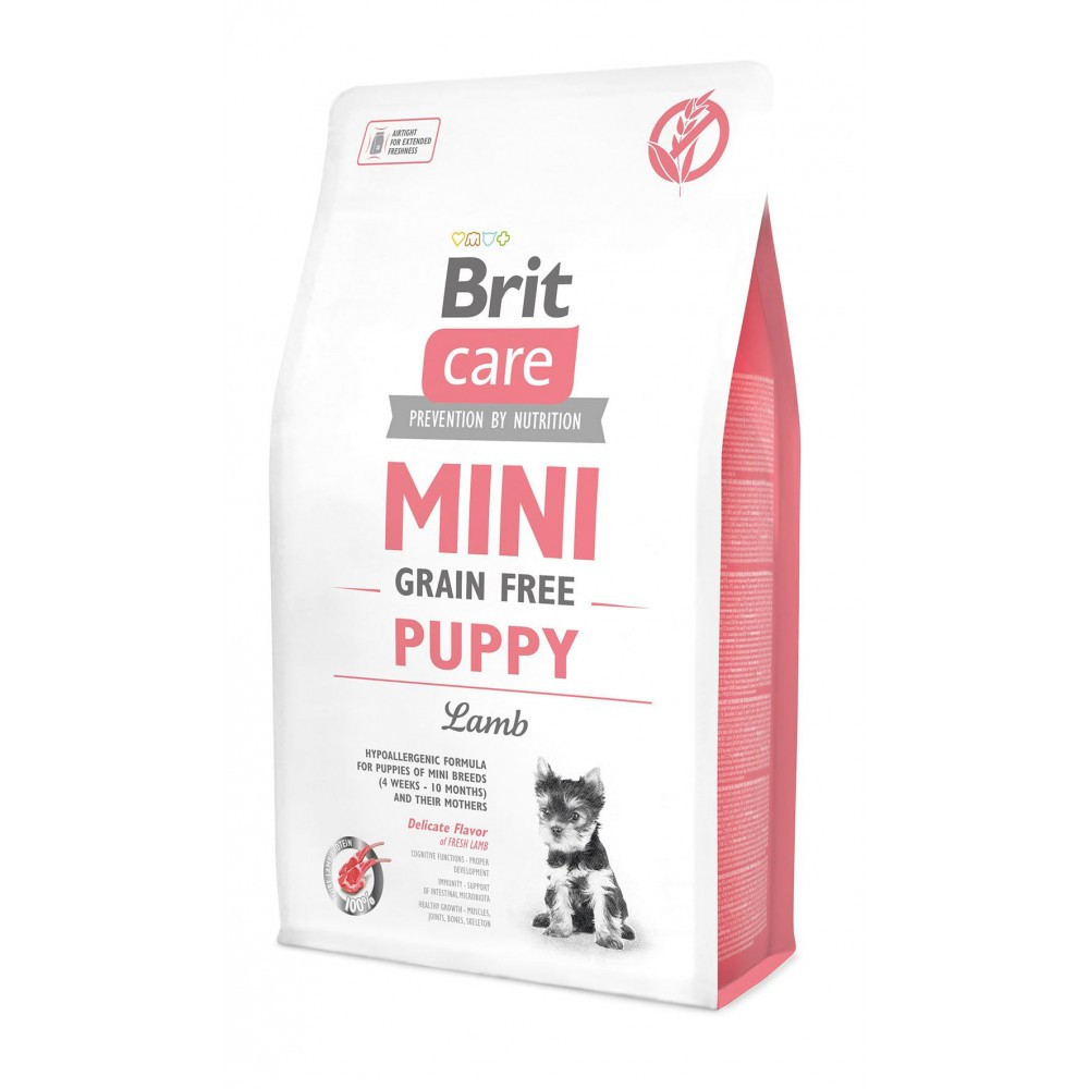 Сухий корм Brit Care GF Mini Puppy для цуценят мініатюрних порід, з ягням, 2 кг Вінниця - фото 1