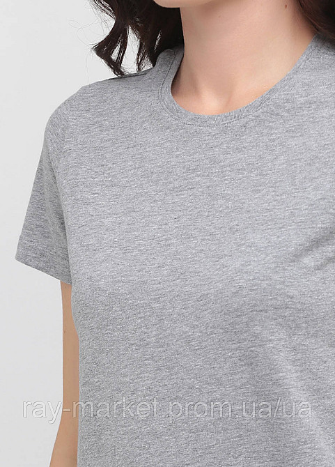 Футболка базовая Stedman Classic-T Unisex женская приталенная серый меланж (ST2600-GYH ) Киев - изображение 3