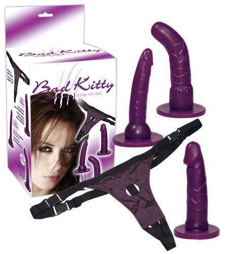 Страпон - Bad Kitty Strap-On purple Set Sex Aura Киев - изображение 2
