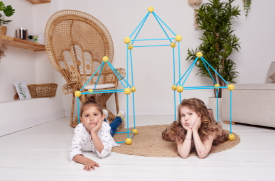 Детский игровой 3D конструктор Палатка Magic forts 85 деталей Винница - изображение 10