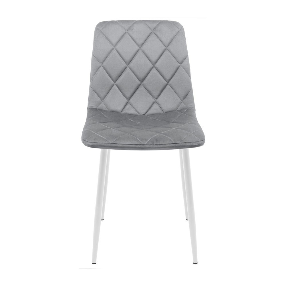 Стул кресло мягкий GarretDesign U Malcolm 57 белые ножки Серый Киев - изображение 2