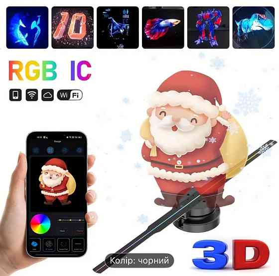 Проектор для голографічного вентилятора, 3d, настінний, новий. Київ