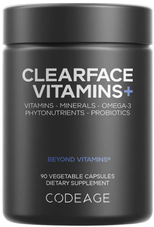 Витамины минералы и омега-3 Codeage Clearface Vitamins+ 90 вег капс Киев
