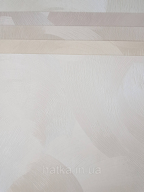 Обои метровые виниловые на флизелине Sintra Structure абстракция широкие мазки светло бежевые серебристые 512555 Киев - изображение 3