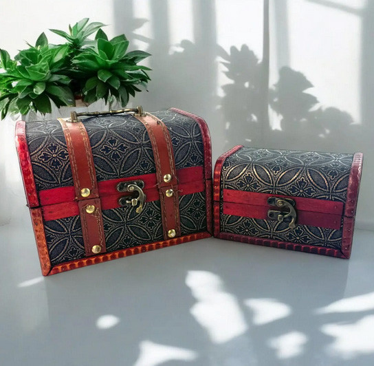 Сундучки дерево для украшений набор 2 шт Киев - изображение 1