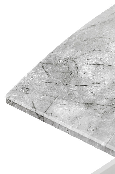 Стіл Річард 140(+40)*85 білий метал/базальт Київ - фото 2