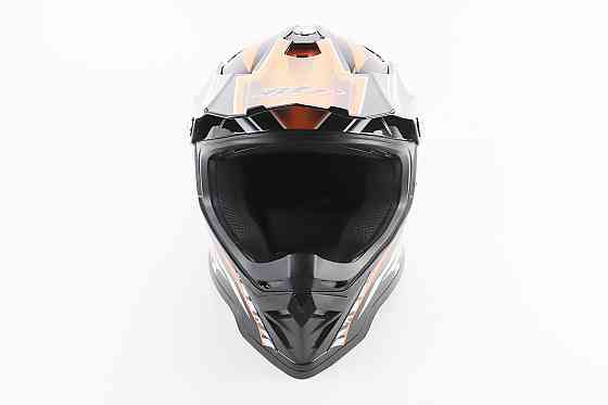 Шолом кросовий/ендуро/АТV BLD-819-7 L (59-60см), ЧОРНО-ПОМАРАНЧЕВИЙ Киев