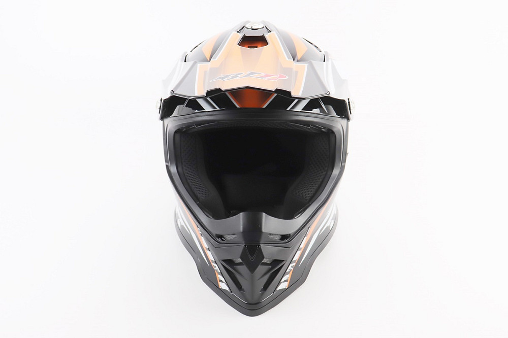 Шолом кросовий/ендуро/АТV BLD-819-7 L (59-60см), ЧОРНО-ПОМАРАНЧЕВИЙ Київ - фото 4