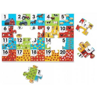 Пазл Melissa&Doug Мега "Числа - Ферма", 24 элемента (MD31002) Винница - изображение 2