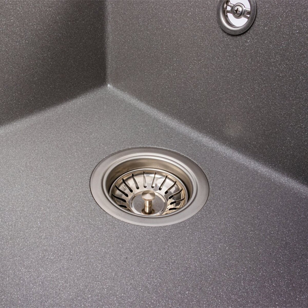 VALESO Гранітна мийка для кухні VALESO SOLID 7843 матова Сірий мусон Коломыя - изображение 13