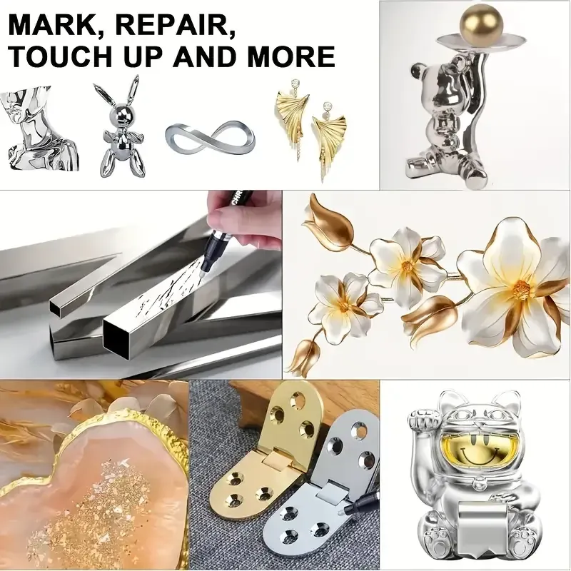 Золотий і срібний маркери для стильних печаток Київ - фото 10