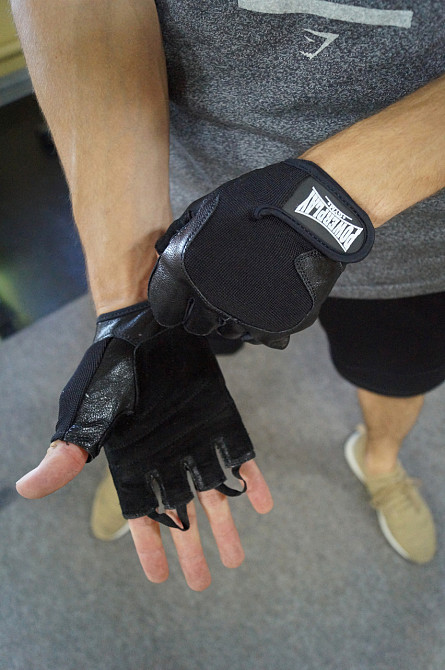 Рукавички для фітнесу PowerPlay 2154 Чорні L Київ - фото 6