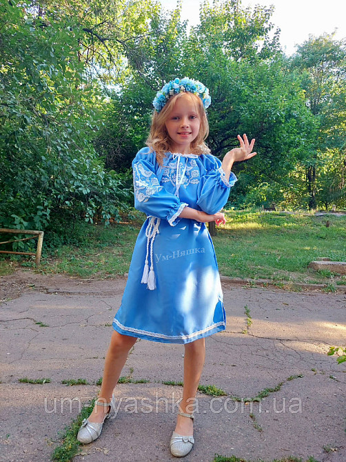 Дитяча сукня-вишинка вишите плаття "Пташечки" Кривий Ріг - фото 3