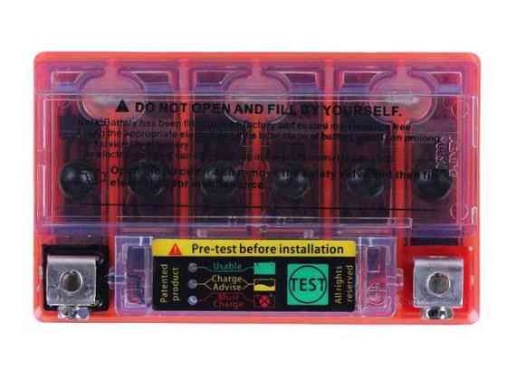 Аккумулятор 5АH-YTX5L-BS гелевый С ИНДИКАТОРОМ 114*70*106mm оранжевый Мукачево