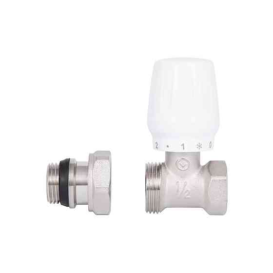 Кран радіаторний Thermo Alliance Base 1/2" ВН з антипротіканням прямий SD226W15 Київ