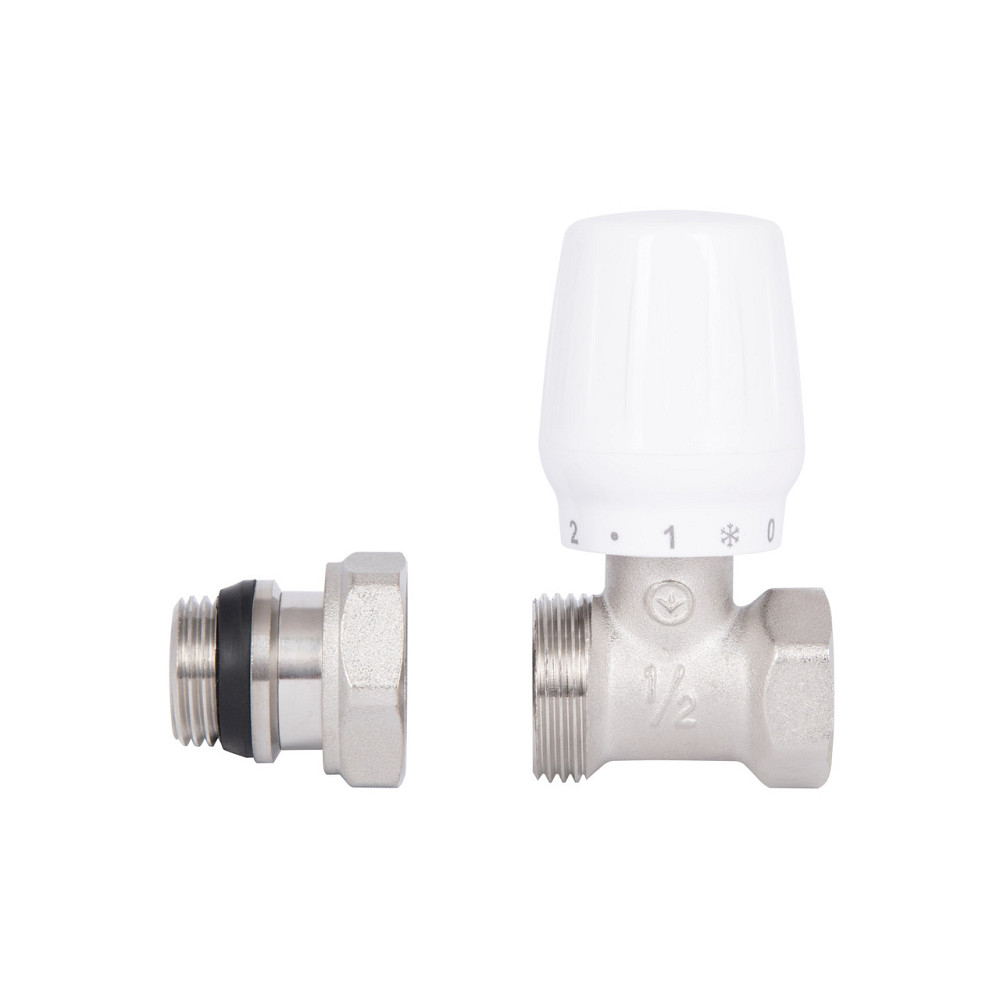 Кран радіаторний Thermo Alliance Base 1/2" ВН з антипротіканням прямий SD226W15 Київ - фото 5