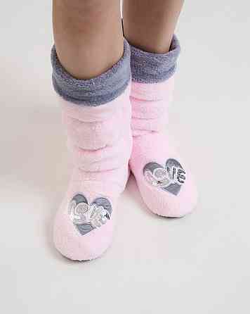 Женские Сапожки для дома - Розовый+Серый Nicoletta 502-2 37-38 Киев