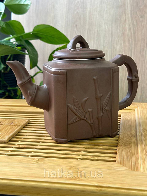 Чайник заварювальний ісинська глина 800 мл "Бамбуковий гай" світлий Т2588 Київ - фото 1