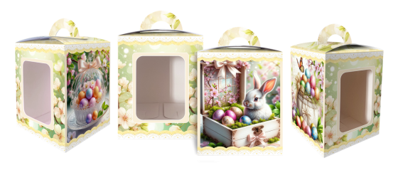 Коробка під великодня Великодня 14 см * 14 см*18,7 см (400 гм) No6 (1 шт.) Харків