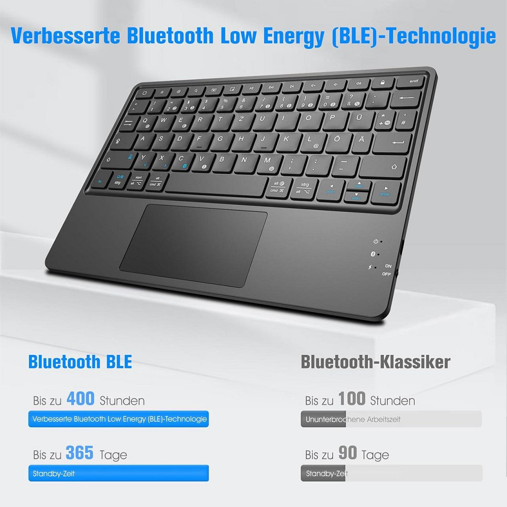 Захисний чохол з Bluetooth клавіатурою для iPad 10.2 Inch (9/8/7 Generation) та iPad Air 3rd / Pro 10.5 Дніпро - фото 6