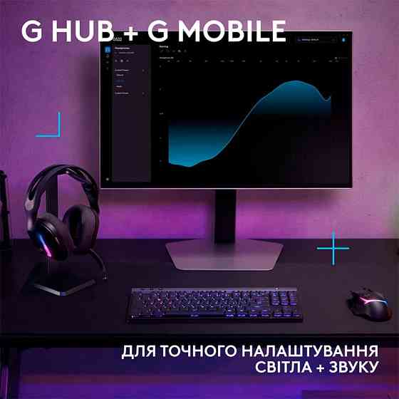 Гарнитура Logitech G522 LightSpeed Wireless Gaming Headset Black (981001544) Чорний Харків