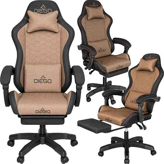 Кресло геймерское DIEGO Fabric X Brown Киев