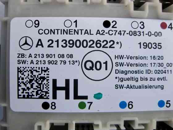 Mercedes-Benz  A2139002622 Блок керування задніх лівих дверей C-Class W205 E-Class W213 Одесса