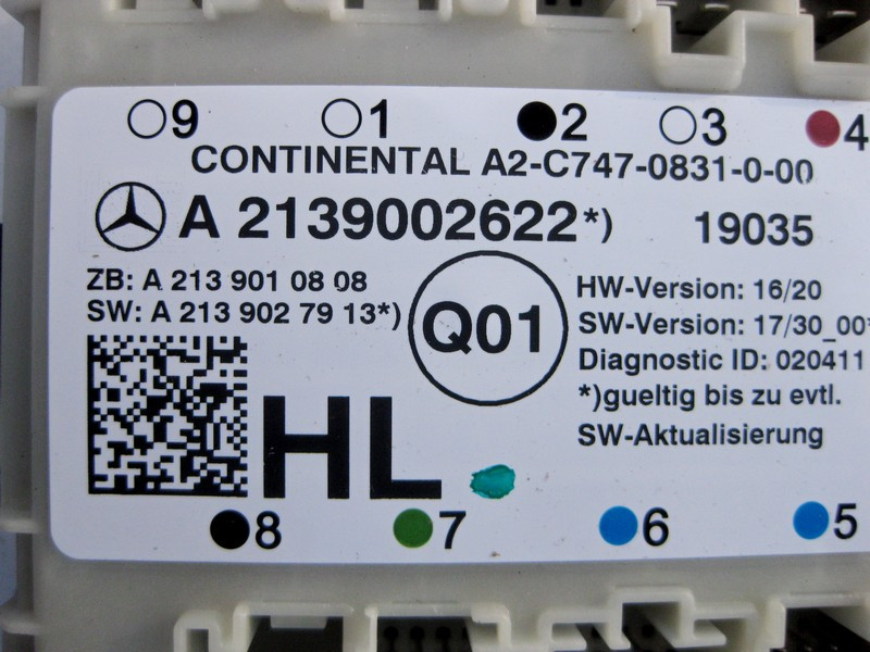 Mercedes-Benz  A2139002622 Блок керування задніх лівих дверей C-Class W205 E-Class W213 Одесса - изображение 3