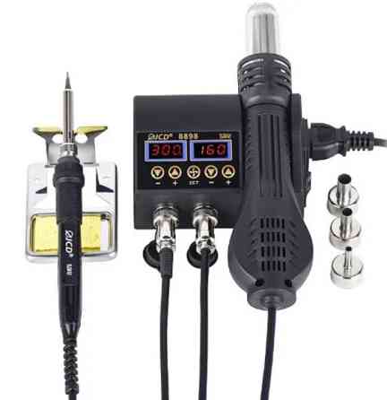 Новая паяльная станция JCD 8898 - паяльник 80Вт, фен-750Вт Киев