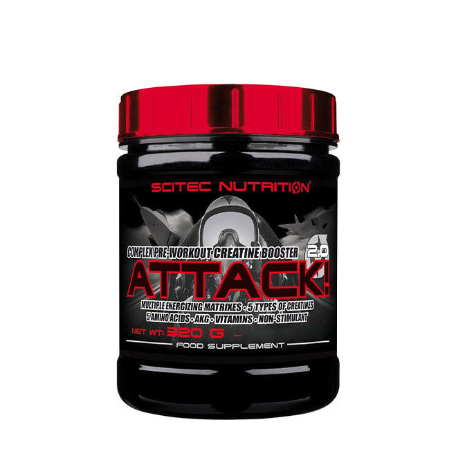Передтренувальний комплекс Scitec Nutrition Attack! 2.0 320 g (Cherry) Луцьк - фото 1