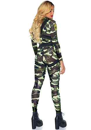 Еротичний костюм десантниці Leg Avenue Pretty Paratrooper XL, комбінезон, портупея Sex Aura Київ