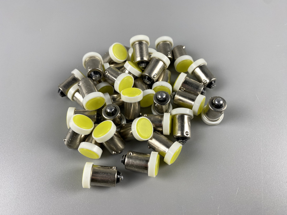 Лампа LED габаритних вогнів і панелі приладів 12V COB chip цоколь BA9S, лампа для внутрішнього освітлення авто Мукачево - фото 4
