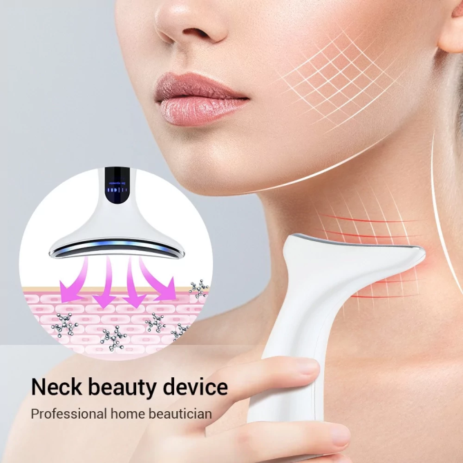 Микротоковый массажер Neck Beauty Device для шеи и лица Винница - изображение 6