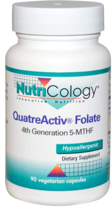 Фолієва кислота Nutricology QuatreActiv Folate 5-MTHF 90 капс Київ - фото 3