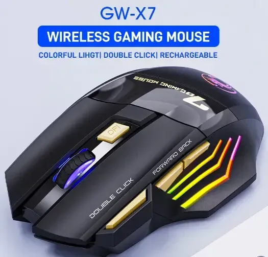Ігрова миша iMice GW-X7 перезаряджається, тиха бездротова ергономічна мишка Запоріжжя - фото 6