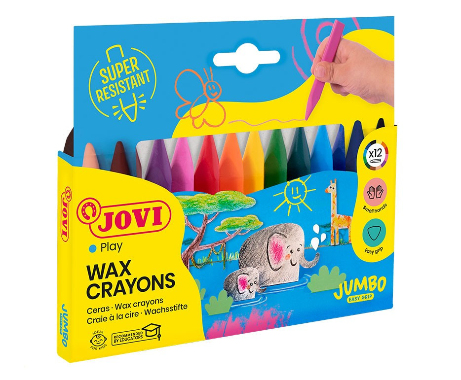 Набір крейд воскових Jovi тригранні, Jovicolor Triwax 12 кольорів (973/12) Киев - изображение 5