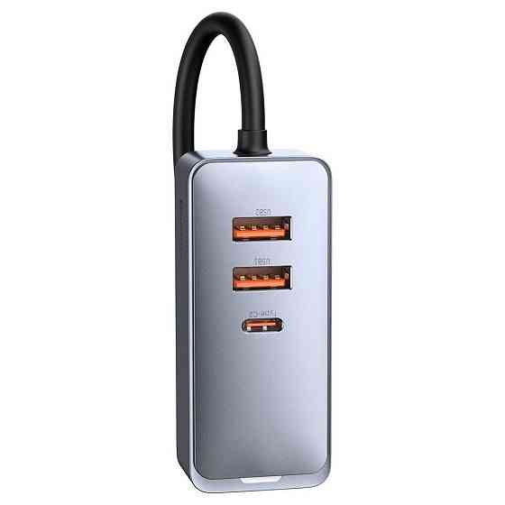 Автомобільний зарядний пристрій Baseus Share Together PPS multi-port 120W CCBT-A0G (сіре) Миколаїв