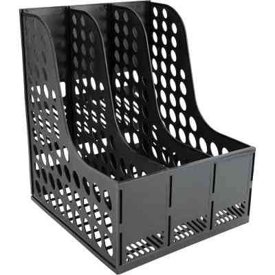 Лоток для паперів Axent вертикальний на 3 відділення збірний чорний (4041-01-A) Вінниця