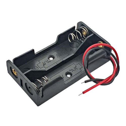 Відсік для 2 батарей AA, 3В бокс кейс з дротами, Arduino Вінниця - фото 1