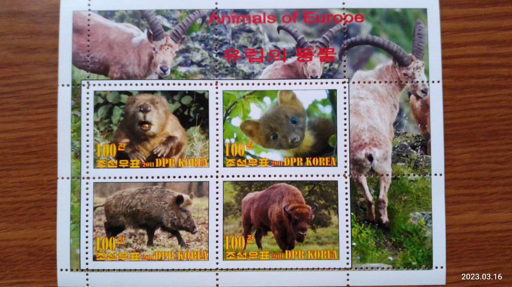 Корея. Марки. Фауна. Блок. 2011 год (Д-1) Полтава - изображение 1