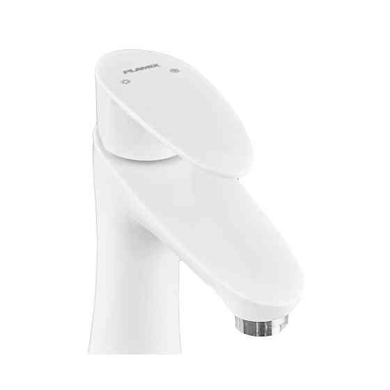 Смеситель для умывальника Plamix Cezar-001 HIGH SET белый с подводом PM0663 Харьков