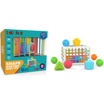 Розвиваюча іграшка Iggy Ziggy сортер Куб з фігурками (3858894673025) Вінниця - фото 2