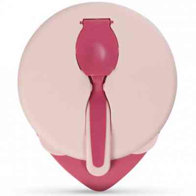 Набір дитячого посуду Baboo тарілочка глибока з кришкою та ложечкою рожева (90592) Вінниця