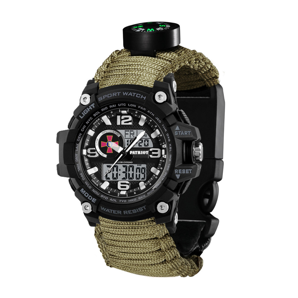 Patriot 012BKSU ЗСУ Чорні Паракордовий ремінець Army Green + Коробка SBR Киев - изображение 2